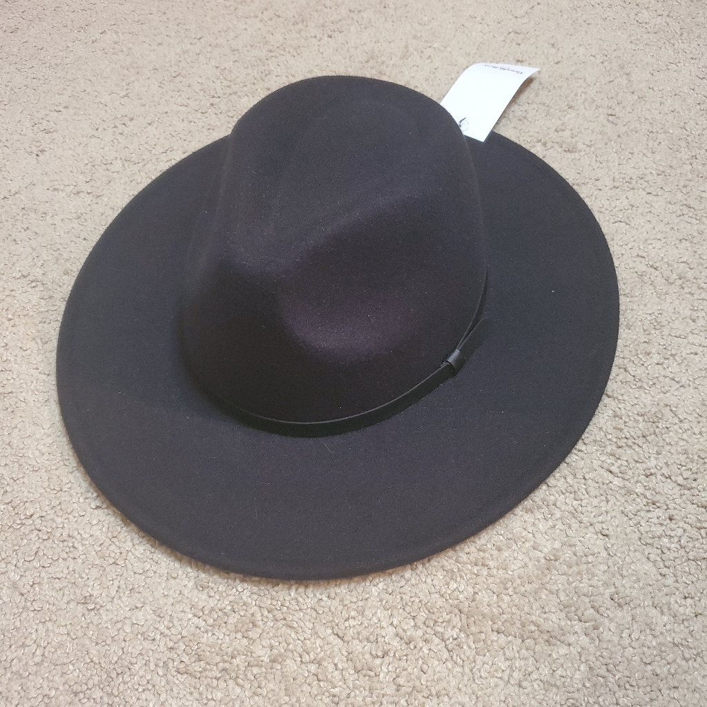 Goodfellow&Co Black M/L Full Brim Hat. Nwt